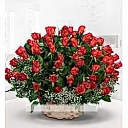 100 Adet Gül Aranjmanı