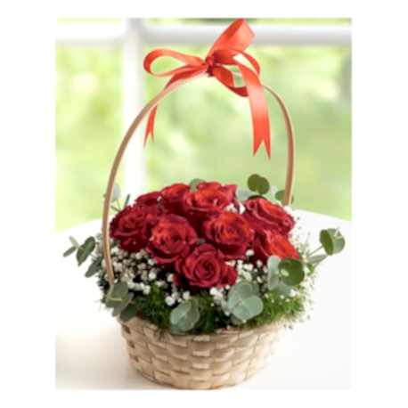 Sepet içinde güller