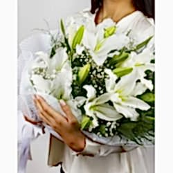 Mis kokulu lilyum buketi