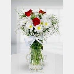 VAZODA PAPATYA VE GÜL