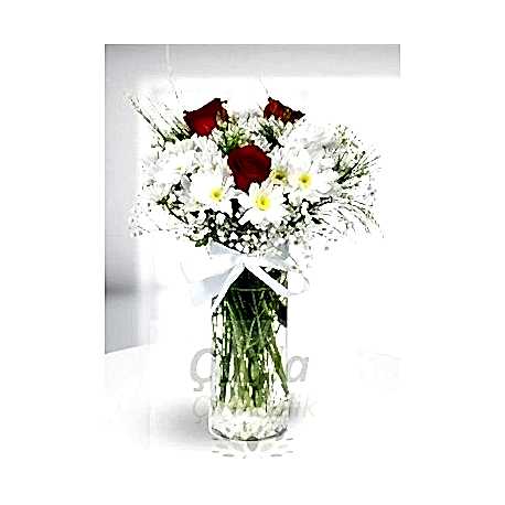 VAZODA PAPATYA VE GÜL